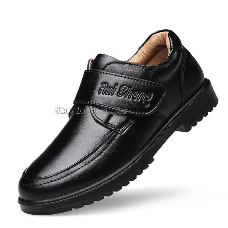 Boy Dress Spring Kid School British Style Children Piano Performance Wedding Genuine Slip-on Leather Shoes
