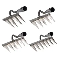 Garden Weeding Hoe Rake Farm Tool Weeding Scarifier Artifact Agricultural Tools Tooth Nail Harrow Metal Harrow Gardening Tools 1