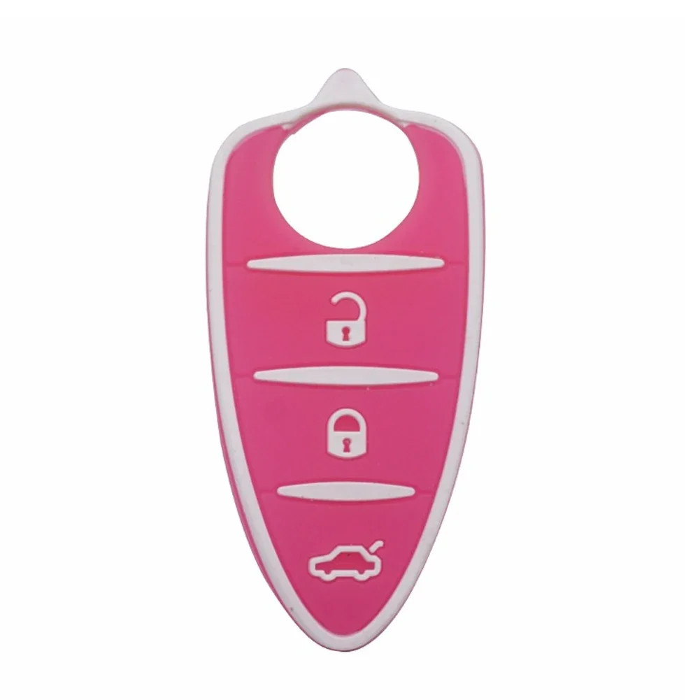 Multicolor 3-Button Car Remote Key Shell Pad - Stylish Accessories