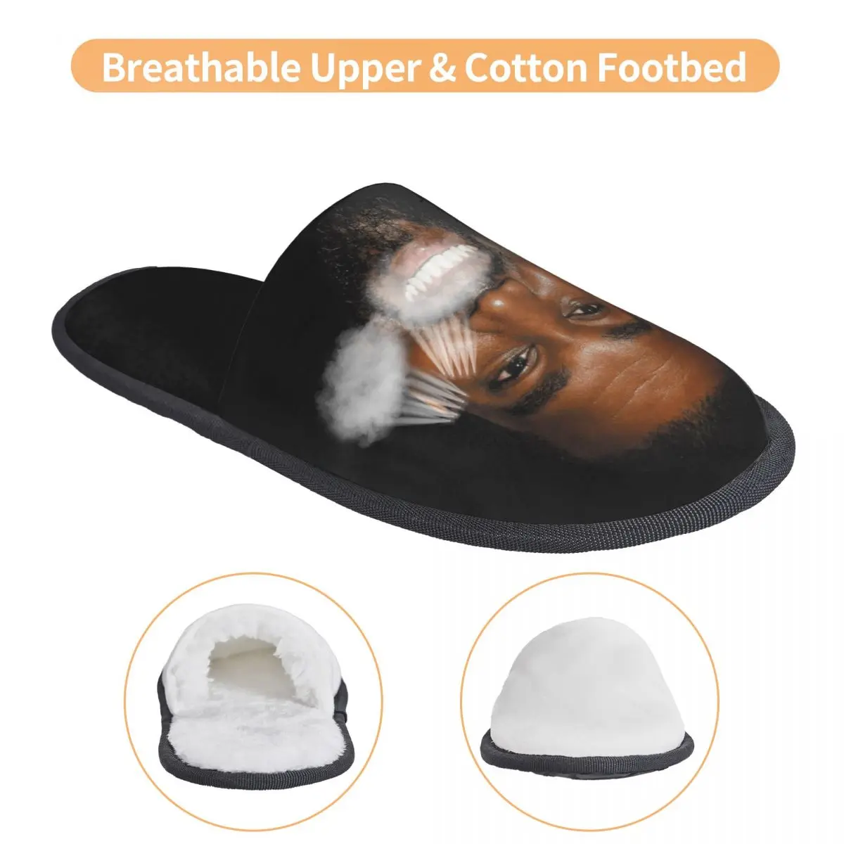 Funny Kanye West Meme Guest Slippers for Bathroom Women Custom Print House Slipper 3