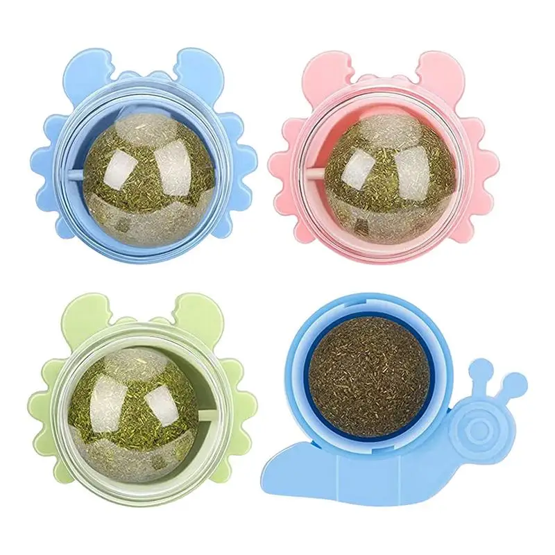 

Cat Teething Chew Toy 4pcs Cat Teeth Cleaning Chewing Ball Dust Cover Design Cat Paly Supplies For Small Cats Medium Cats And