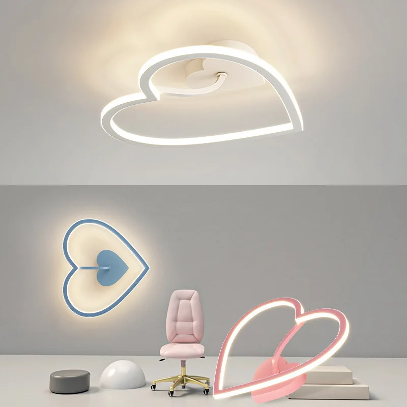 

Children's Room Personalized Love Shape Creativity Modern and Simple Boys and Girls' Room Bedroom Ceiling Light