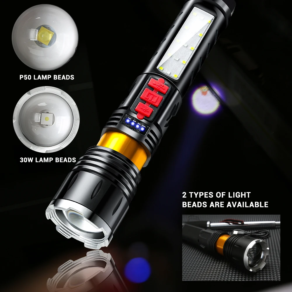 Lampe torche LED 500 lumens rechargeable - 59,99 €