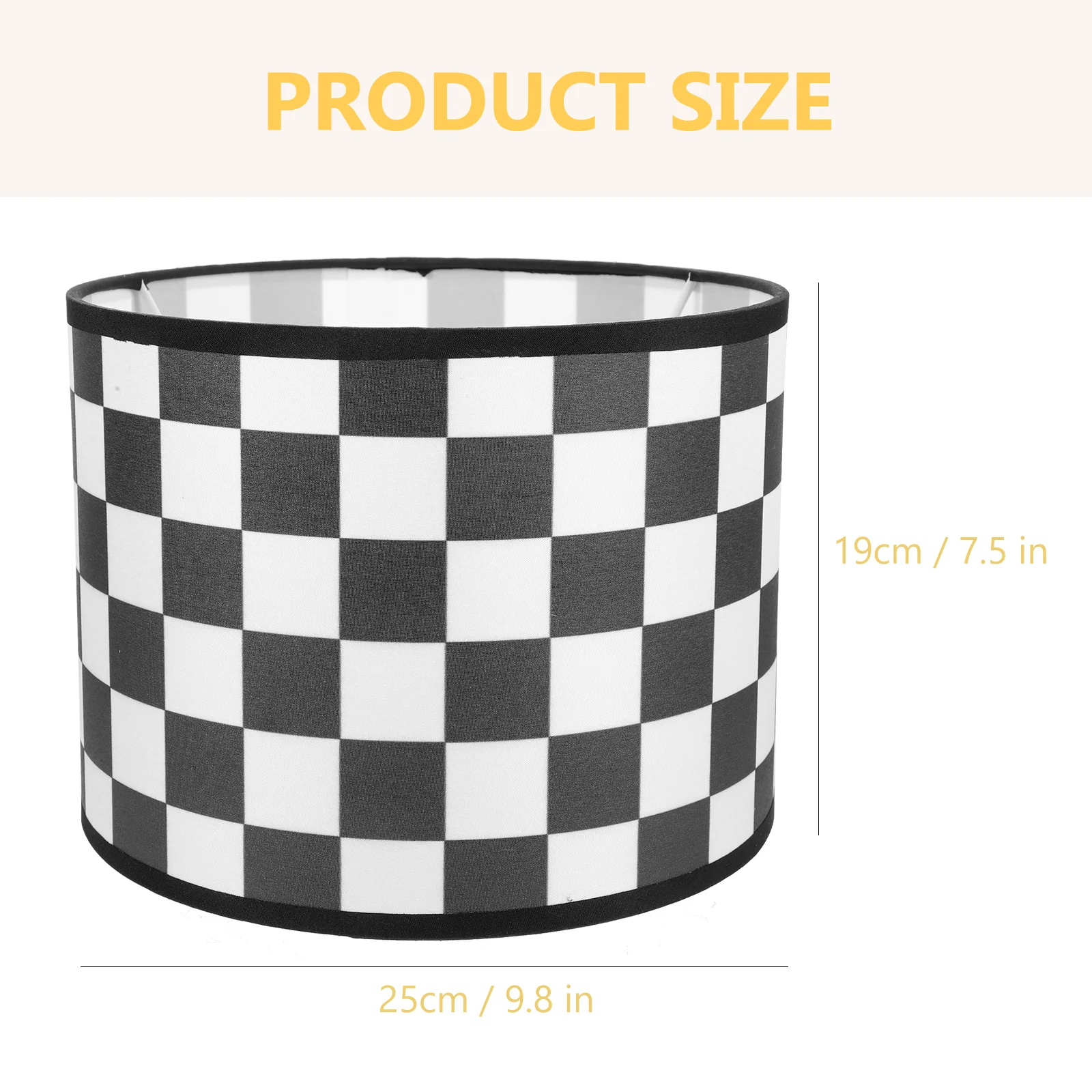Lampshade - Single Drum Linen Fabric Replacement Shade SW-36214567