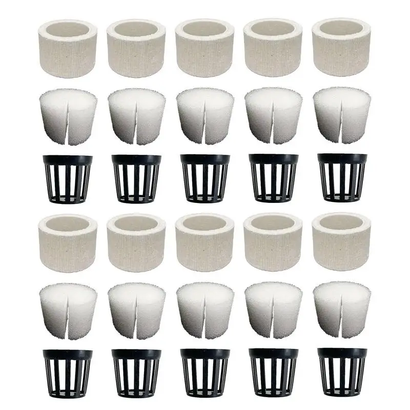 Aquarium Decoration Ceramic Ring Fish Tank Plant Fixing Pot Polka Aquatic Plants Potted Planting Cup Aquarium Accessories