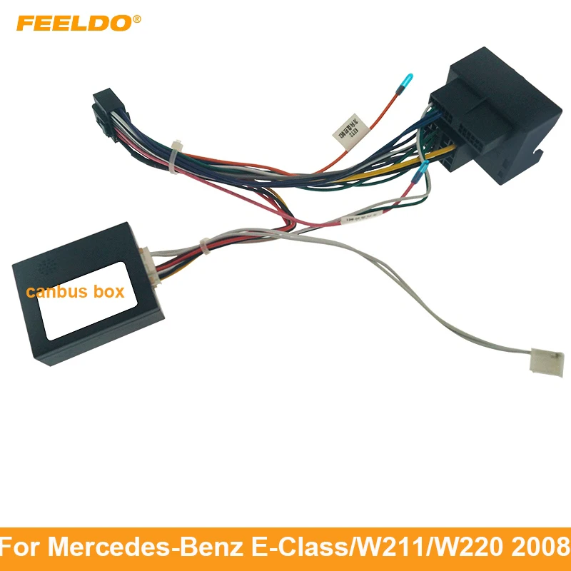 

Автомобильная аудиосистема 16-контактный DVD-плеер адаптер питания с can-шиной для Mercedes-Benz E-Class W211/W220 стерео штекер жгут проводов