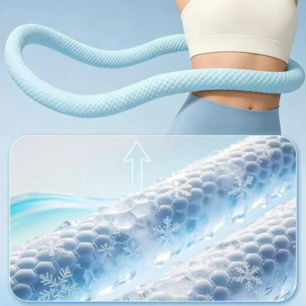 아이스빈 소프트 훌라후프 여름 시원한 느낌 복부 슬리밍 5성 6성 허리 부상 방지 통기성 슬리밍 여성용