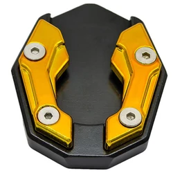 Scooter Motorcycle Kickstand Extender Foot Pad - Premium Side Stand Extension (Yellow)