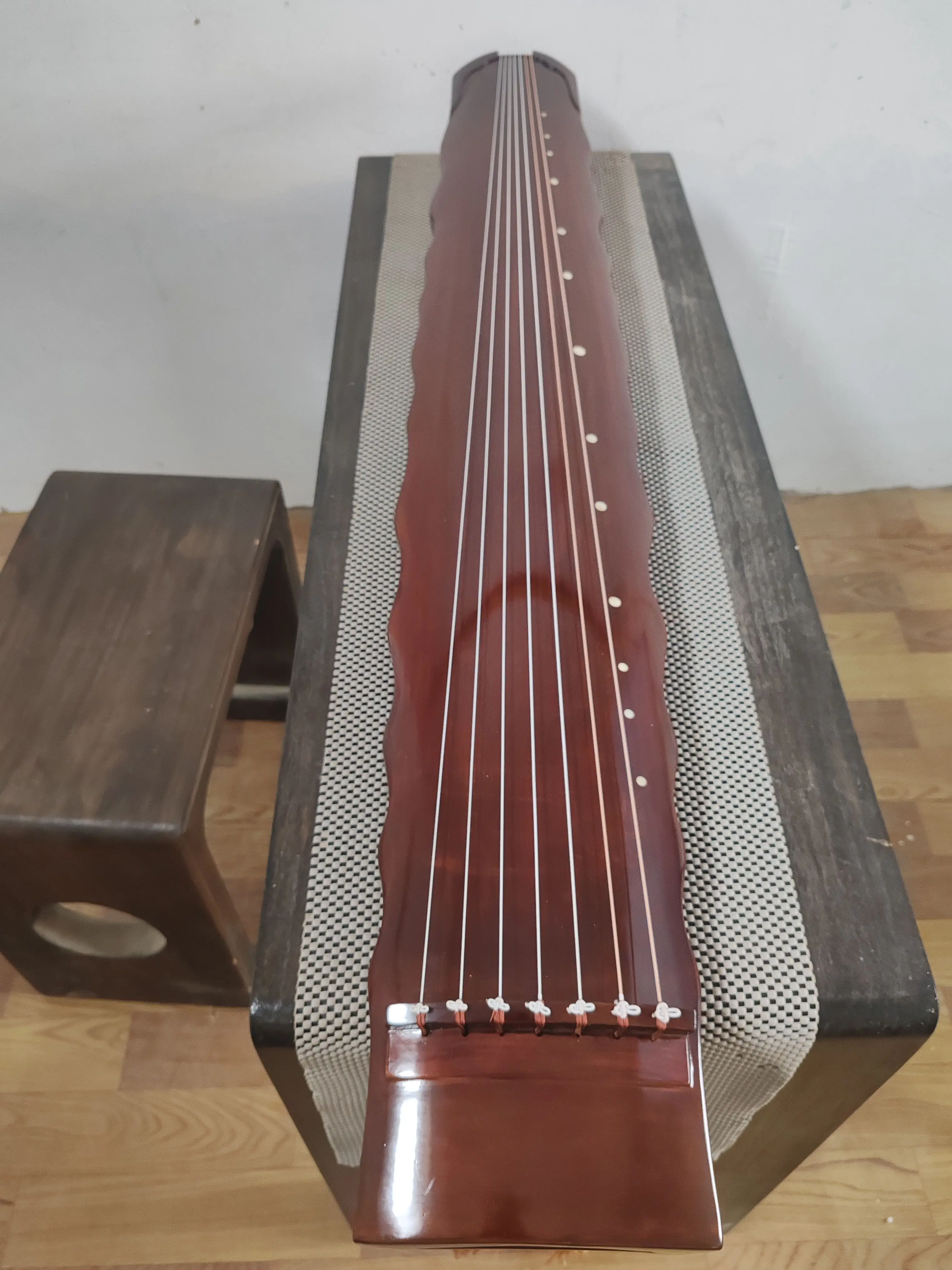 Guqin Sunset style reddish brown Chinese stringed instruments