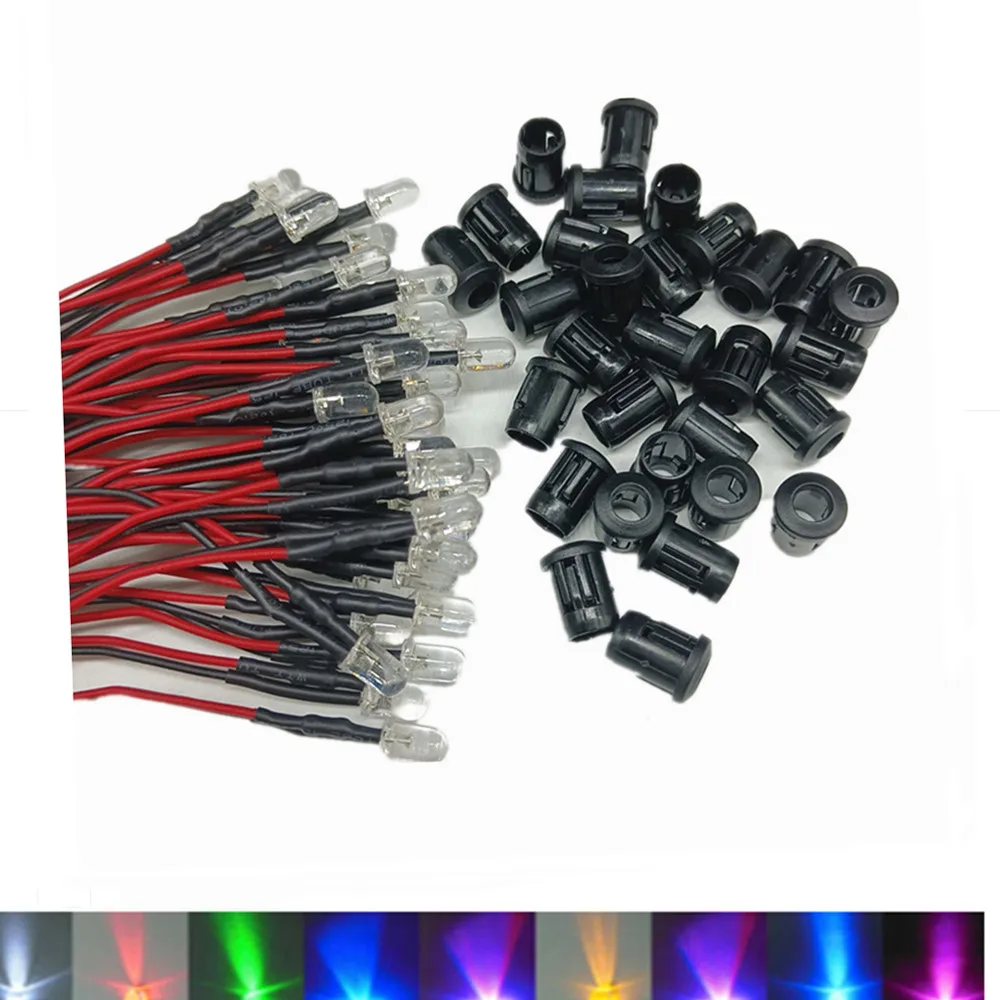 รูปสินค้า LED ไดโอด หลากหลายขนาดและสี สำหรับโปรเจกต์ DIY