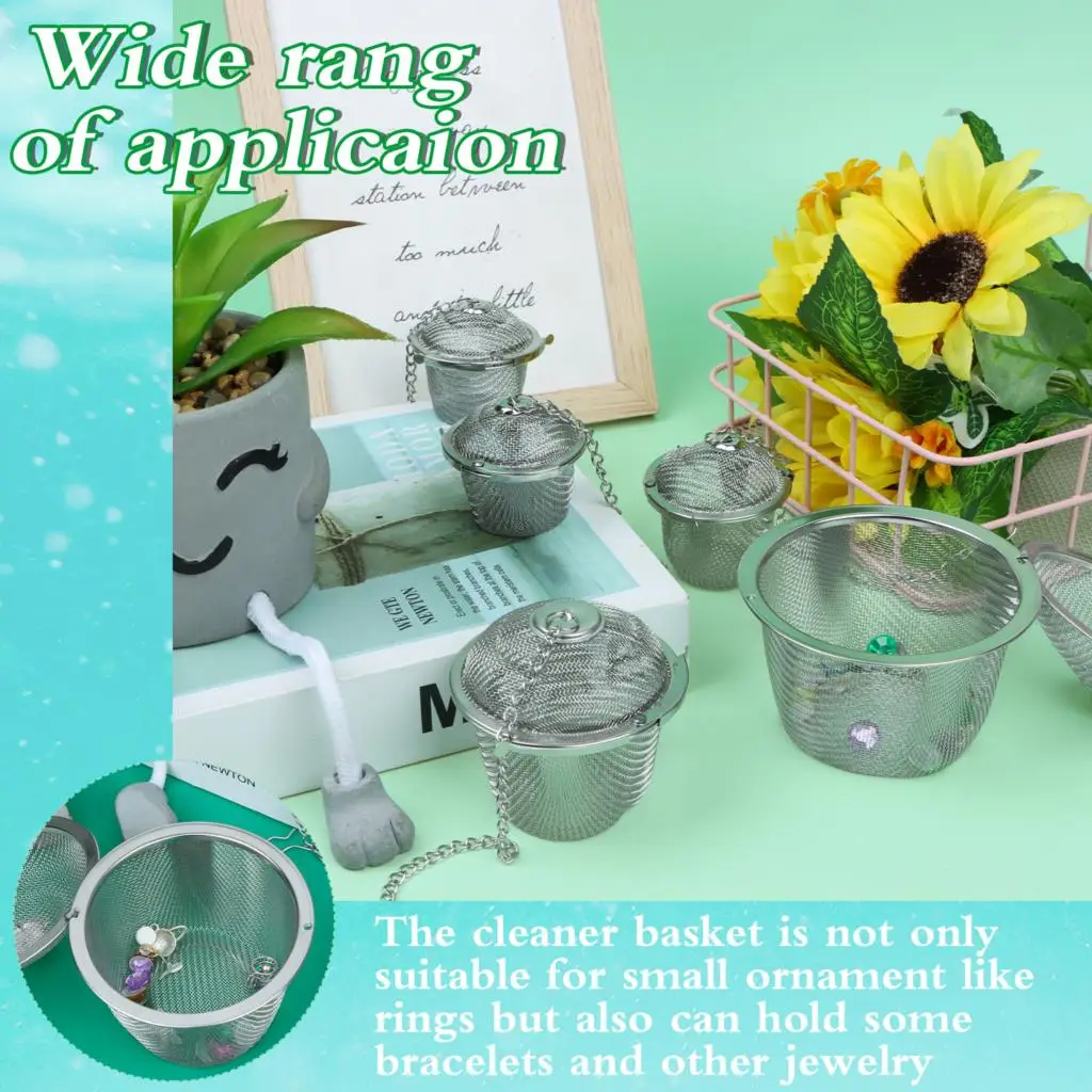 Ultrasonic Cleaner Parts Ultrasonic Cleaner Baskets Ultrasonic Cleaning Solution Parts Cleaner For Most Machines Clean 5pcs