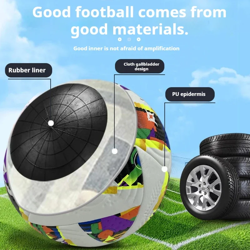 Competition Football Size 5 Youth Team Professional Soccer Team Sports Professional Training Ball Wear-resistant High Elastic