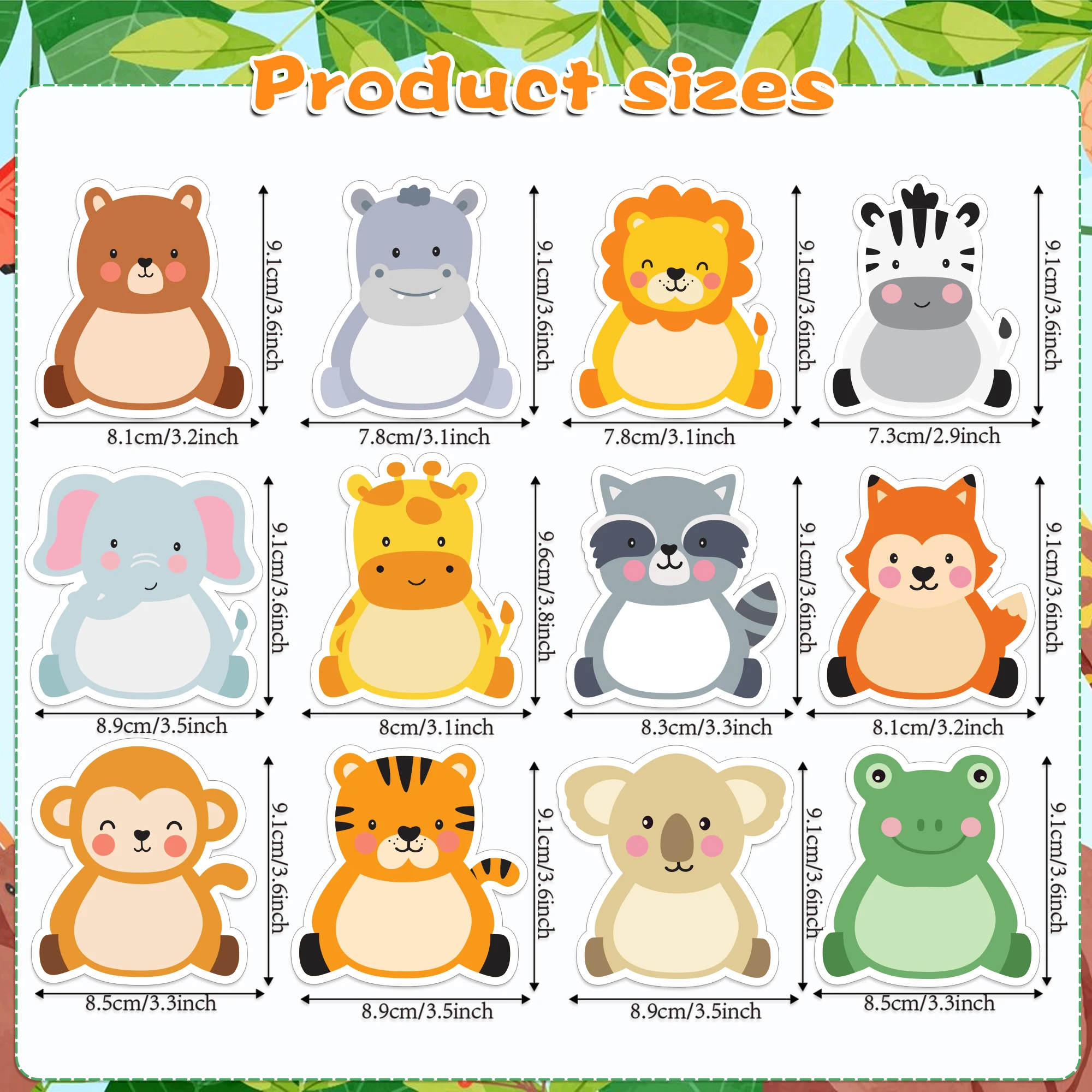 240 Seiten Cartoon Dschungel Tier Memo Pads Set Kühlschrank Haftnotizen Schreibwaren Label Notizblock Selbstklebende Memo Buch Liefert – Detail 5