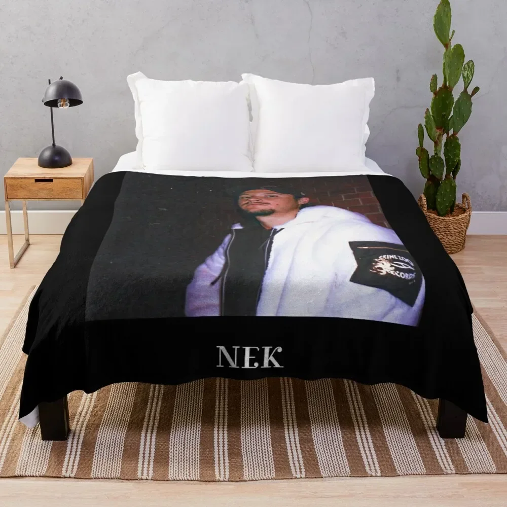 

Nekfeu Throw Blanket Flannel Fabric Vintage Blankets