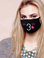 Забавное выражение, креативная аниме-вечеринка, маска для рта и лица для рта, черная унисекс, Kpop, пылезащитная, дышащая, милая маска Kawaii — изображение 2