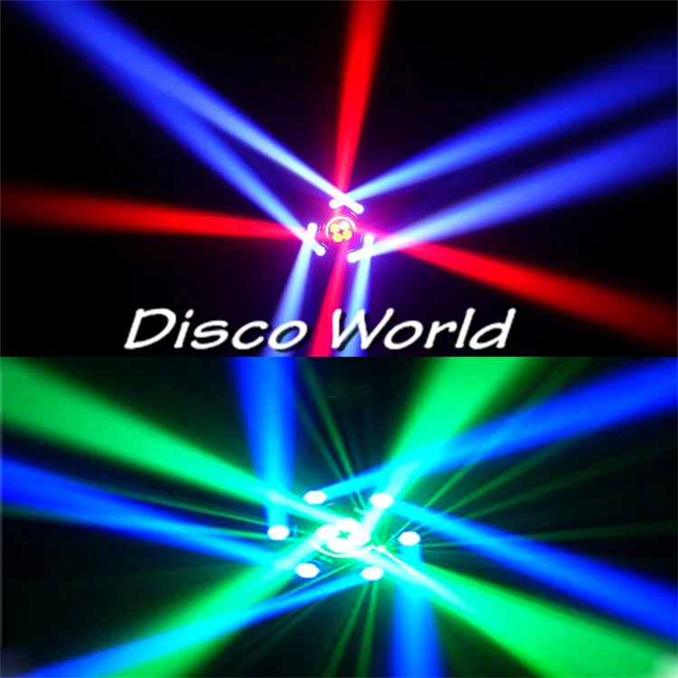 Volle Farbe LED 6-Arm-strahl Moving Head Licht Bee Eye Strobe Laser Wirkung Bühnenbeleuchtung DJ Disco Nachtclub Party Rotierende Lichter – Detail 5