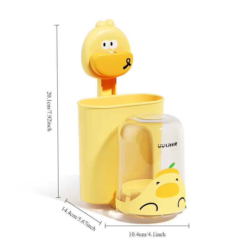 1PC Kawaii Bathroom Toothbrush Hooks Animal Cartoon Children Brush Teeth Storage Holders Punch-Free Wall Hook Toothpaste Shelves toothbrush holder wall mounted storage hook