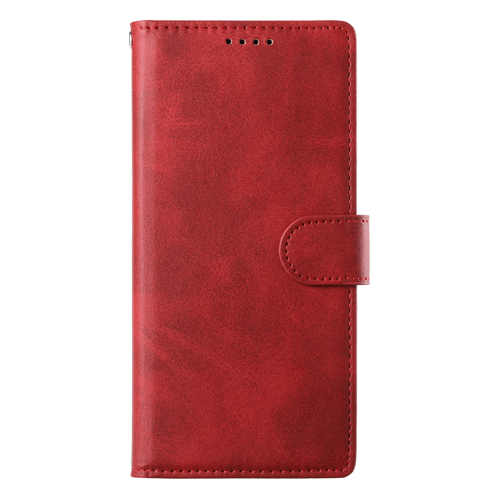 Elegant Solid Color Leather Flip Phone Case Cover