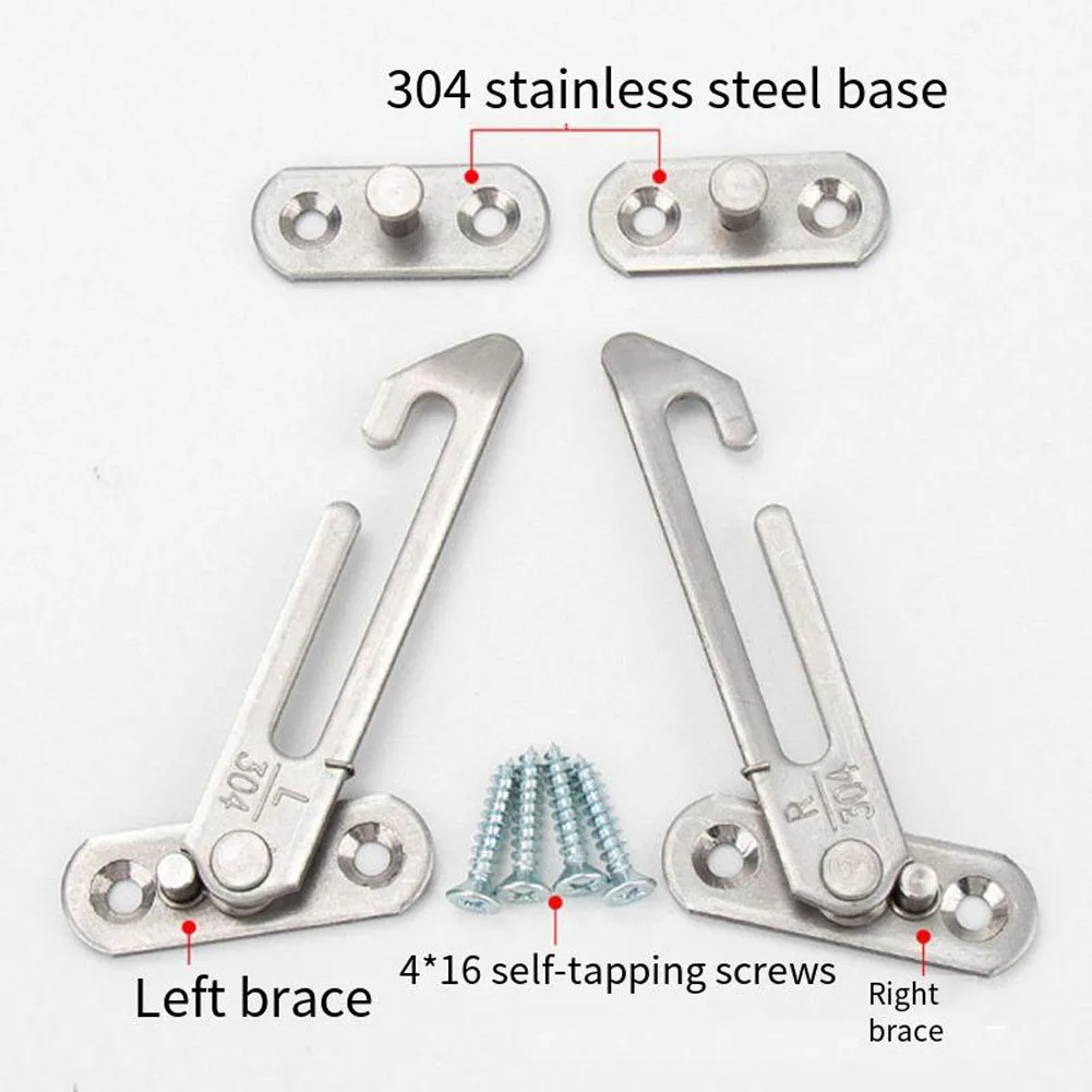Window Support Wind Hook Latches Adjustable Limiter Latch Wind Brace Stay Position Stopper Casement Blocking Lock Protector