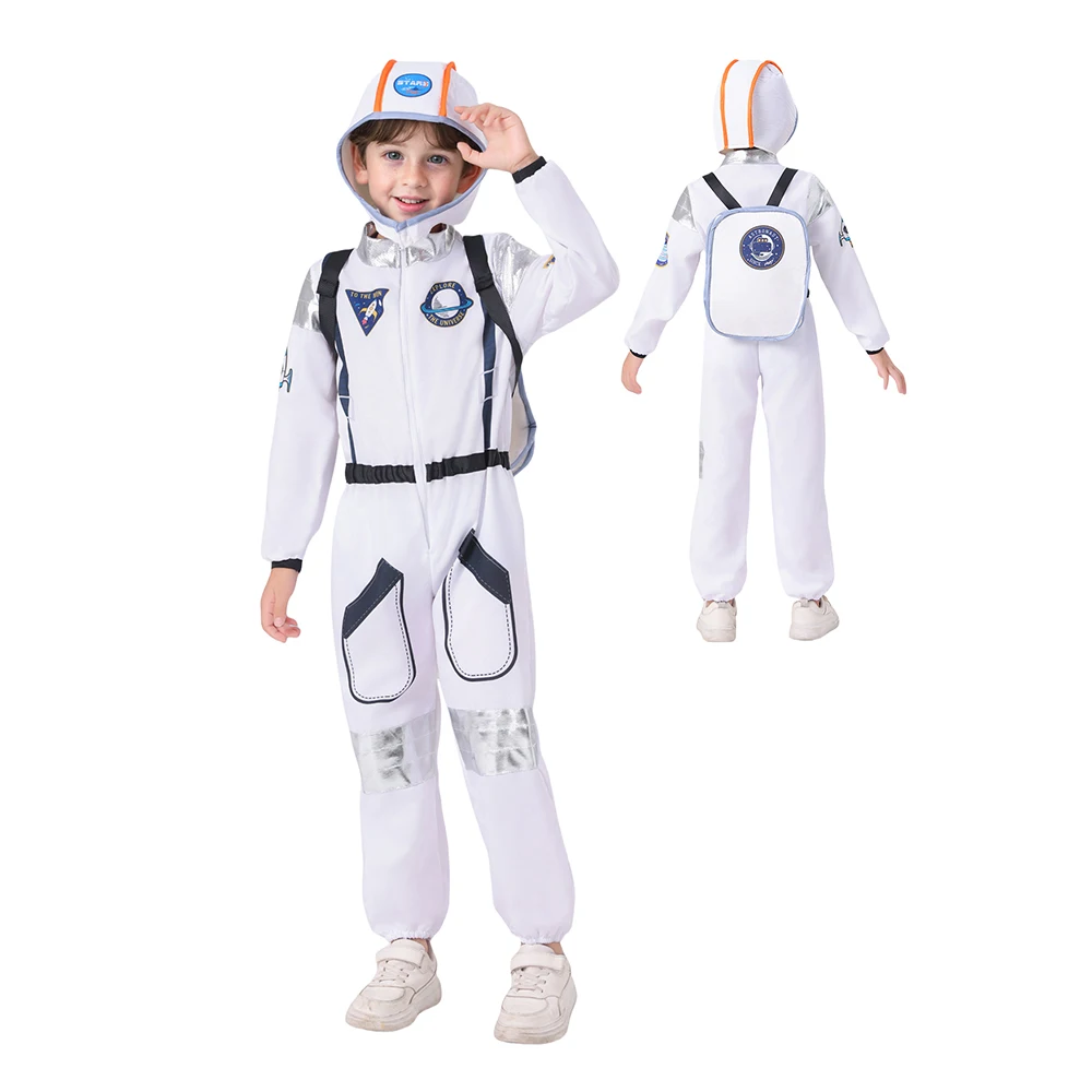 Astronaut Costume Kids-space Suit For Birthday,halloween,cosplay | Personalized Name + Hat | Short Or Long - Israel