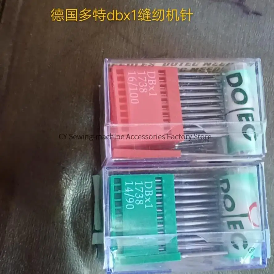 

100 шт., швейные иглы DBX1 DB * 1, Германия, Dotec, плоские швейные иглы 8, 9, 10, 11, 12, 14, 16, 18, промышленное Шитье