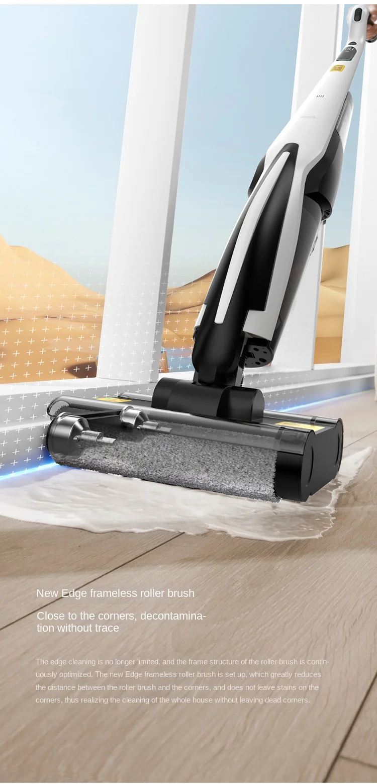 Deerma P20 Floor washing machine extended edge suction mop all-in-one household appliances wireless large suction smart mop 6