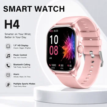 Nuovo Smartwatch 2026 con Schermo HD da 1.9 Pollici, Chiamate Bluetooth, Fitness Tracker, Cardiofrequenzimetro, Multisport, Sveglia, Compatibile iOS e Android