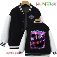 Kids Autumn Winter Kpop Demon Hunters Sweatshirts Hoodie Cartoon Trucksuit Jacket Baseball Uniform Boys Girls