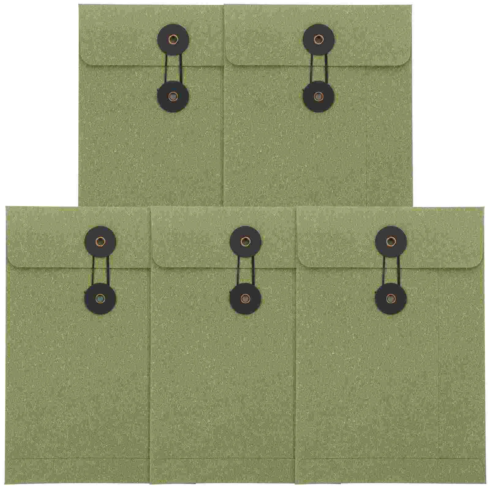 

5 Pcs Colored Kraft Paper Blank Envelopes for Cards Invitation Greeting Letter Covers Business Stationery