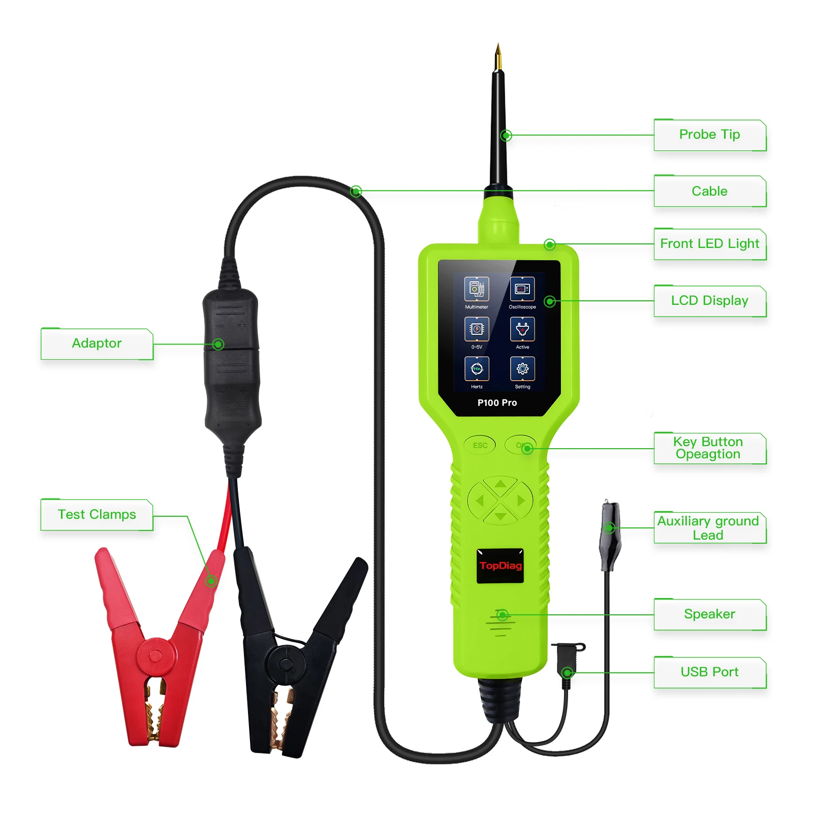 P100 Pro Car Circuit Tester