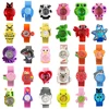 30 Cartoon Styles Children Kids Quartz Wrist Watches Colorful Bend Slap Strap Kids Watch Girl Boy Christmas Party Gift Clock 2