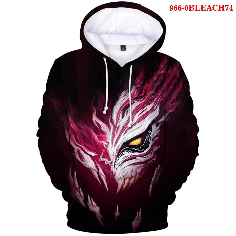 

2023 Harajuku BLEACH Hoodies 3D Print Sweatshirts Unisex Tracksuit Anime BLEACH Pullovers Streetwear Japanese Sweatshirt Tops