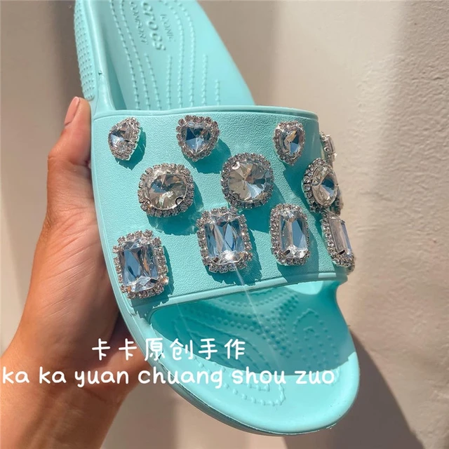 Bling Rhinestone Croc Charms Designer Vintage Fashion Clogs Shoes  Accessories Elegant Shoes Jewelry Gem Diamond Charms for Crocs - AliExpress