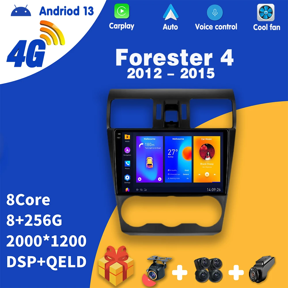 

Автомагнитола apple Carplay Android для Subaru Forester 4 SJ 2012 - 2015 мультимедийный видеоплеер Авто Стерео DVD НАВИГАЦИЯ GPS