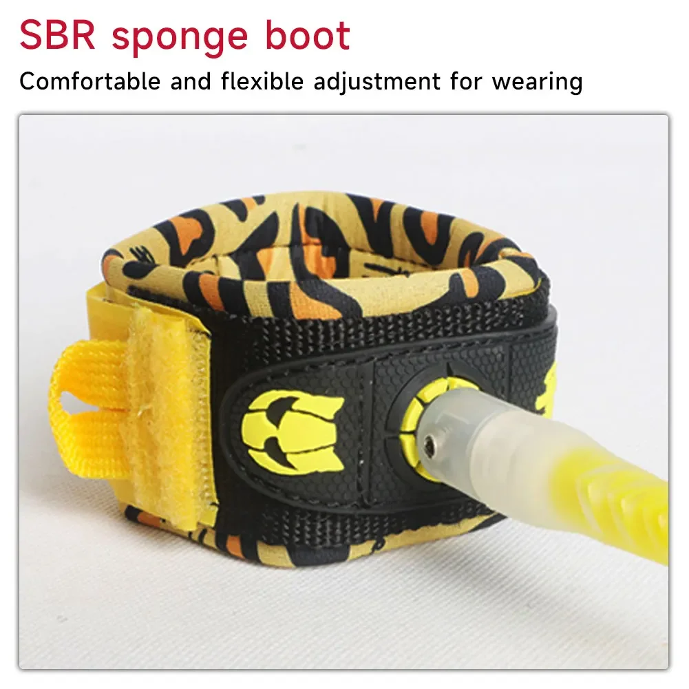 1Pc Surf Sup Ankle Leash Surfing Elastic Coiled Stand UP Paddle Board Leg Rope Surfboard Ankle Leash Surfboard Leash Leg Rope