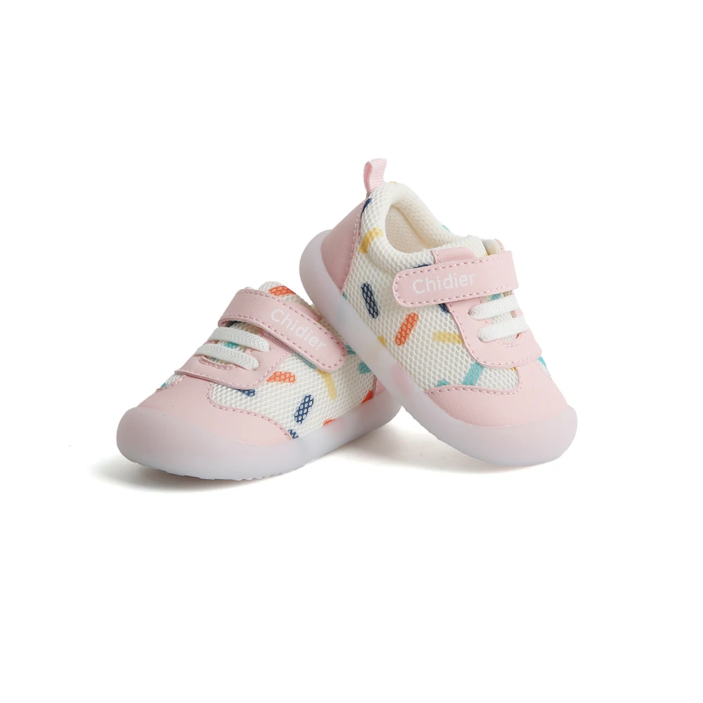 Baby Boys Girls Breathable Mesh Toddler Shoes 1-2 Years old Non-slip Soft-soled Sneakers 4