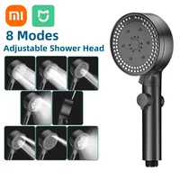 Xiaomi 8 Modes High-Pressure Shower Head Pressure Boost Powerful Bath Artifact Large Water Output Bathroom Handheld Accessories 1