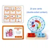 Children Montessori Clock Educational Toys Hour Minute Second Cognition Clock Model Teaching Aids Time Learning For Kindergarten 5