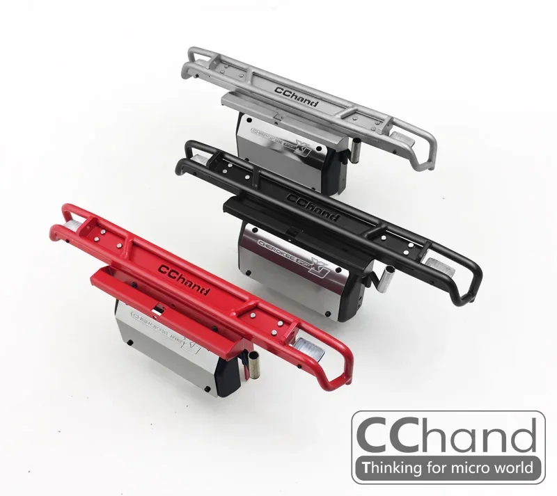 Metal Rear Bumper With Spare Tire Rack For SCX10, Axial 90046 90047 1/10 Scale RC Crawler - View #11