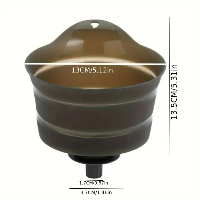 1pc Kitchen Red Cup Wine Strainer Filter Tool Collapsible Style Kitchen Juice Basket Red Wine Jam Filter