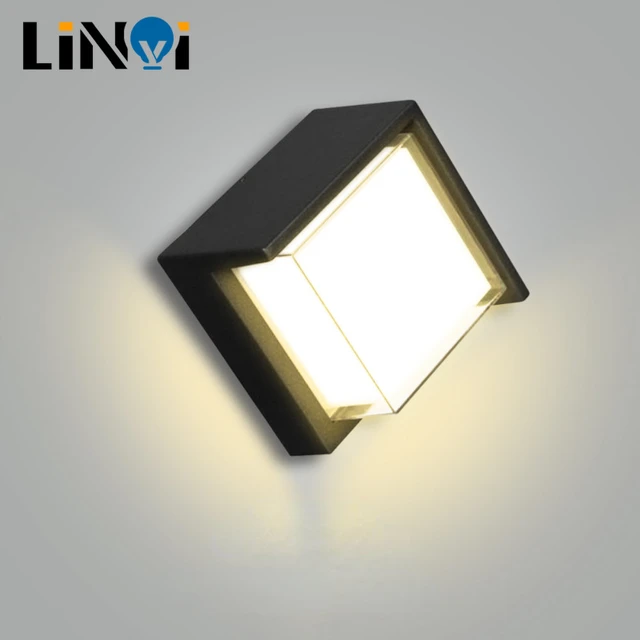 Applique murale LED étanche en aluminium, éclairage extérieur, lampe de  décoration extérieure, clôture de jardin, porte de porche, cour, balcon,  maison - AliExpress