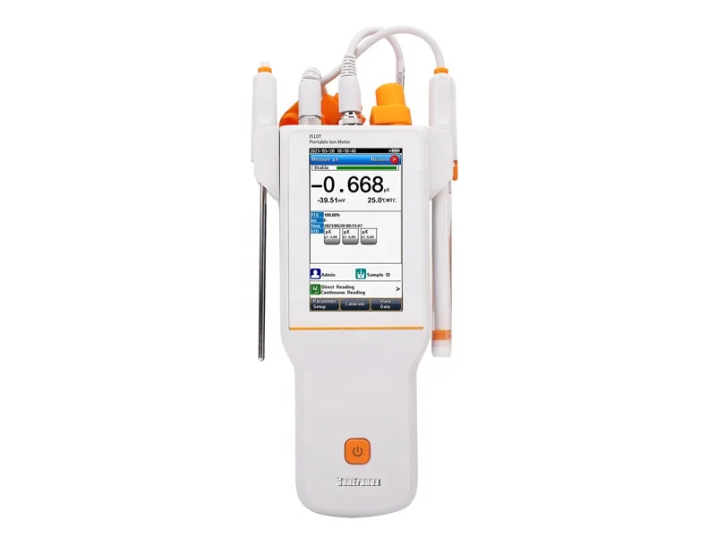 

Water quality tester I510T portable pH Meter digital with Color High contrast LCD touchscreen