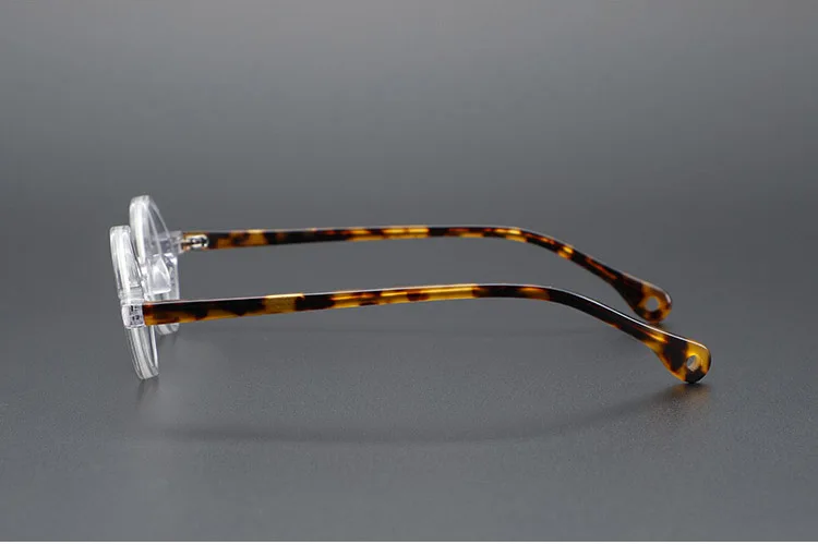 Yujo Unisex Full Rim Small Round Acetate Fiber Eyeglasses - Image 9