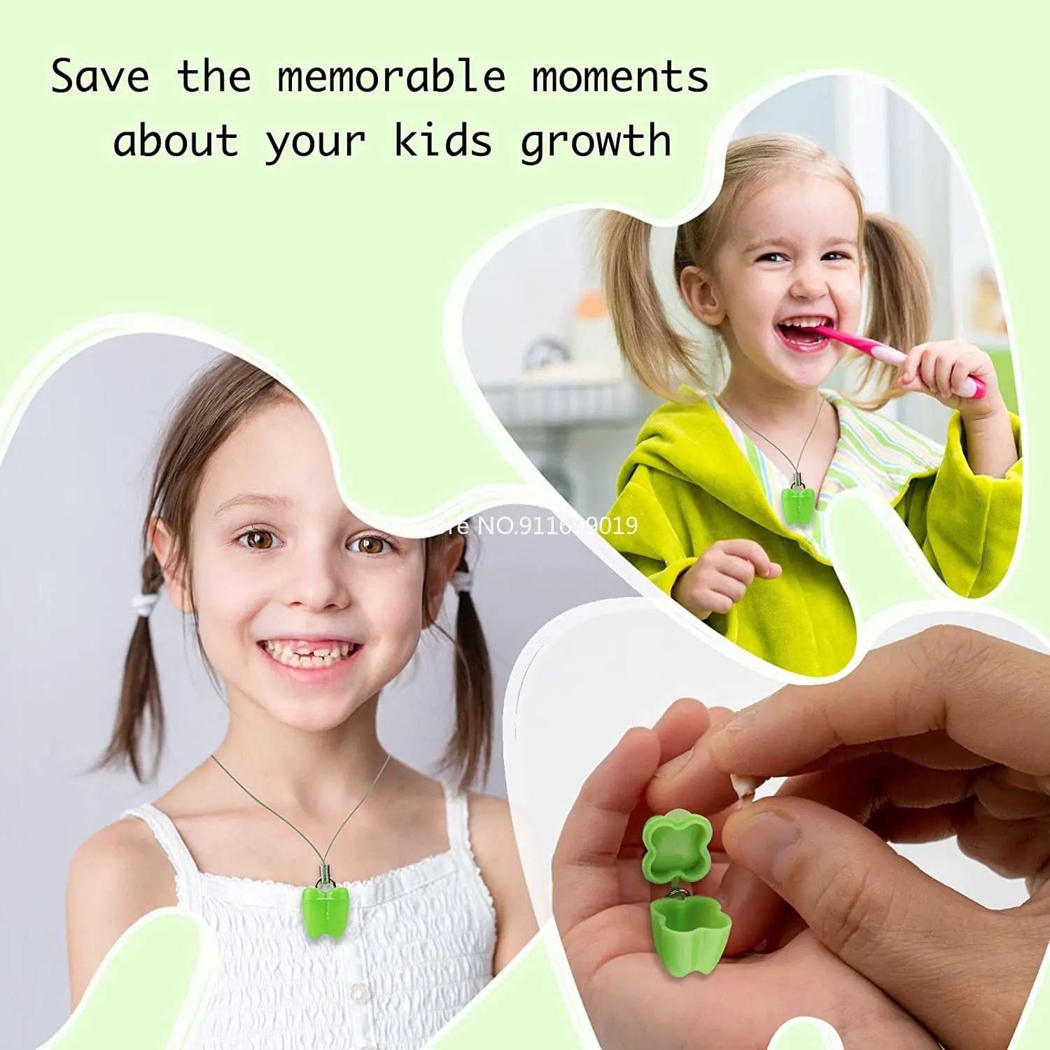 Teeth Saver Necklace Organizer Tooth Necklace for Lovely Baby Milk Tooth Fairy Storage Box Save Box tooth box 10/20/50/100pcs