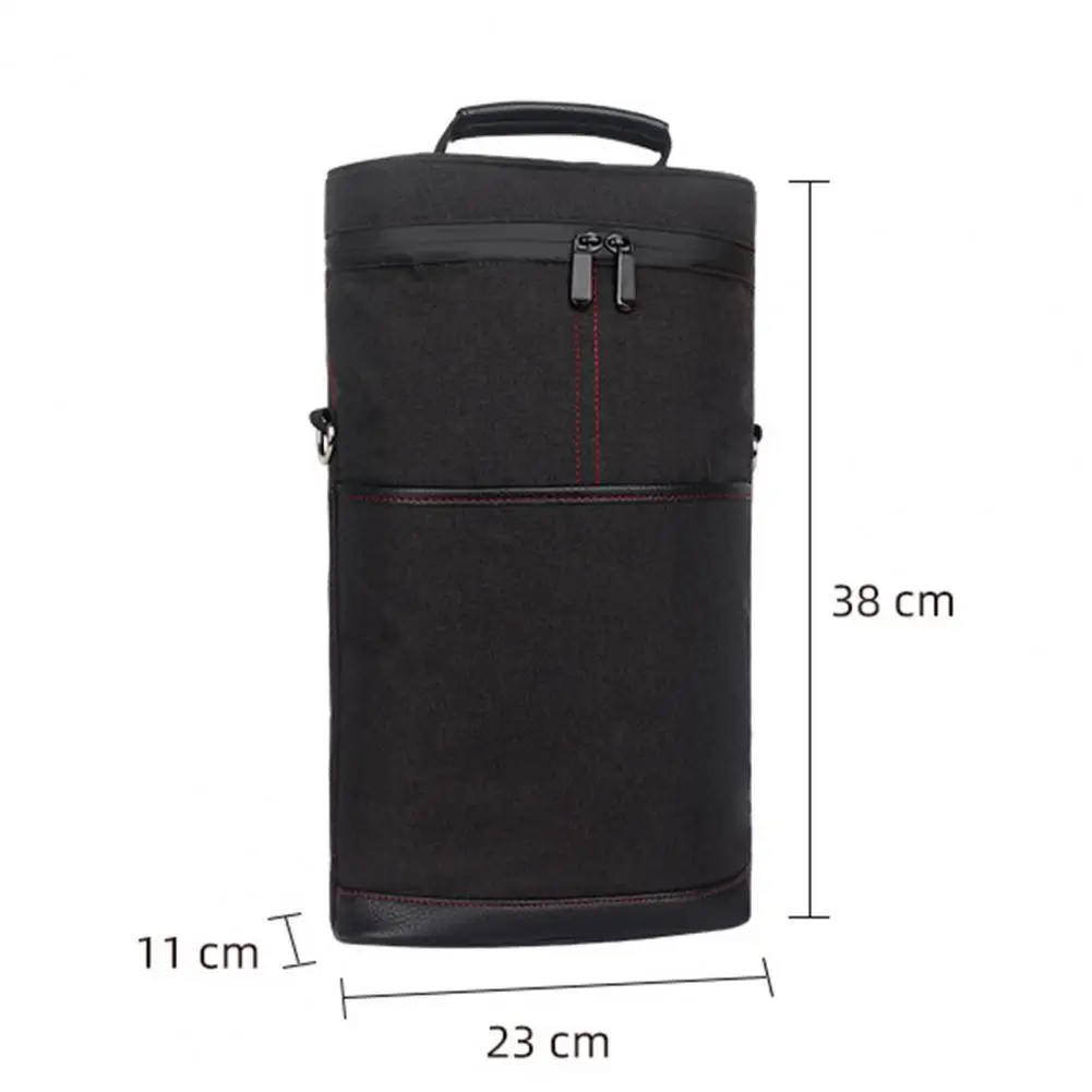 Insulated Wine Carrier Leakproof Wine Cooler Bag with Capacity Adjustable Shoulder Strap for Outdoor Picnic Travel Tasting