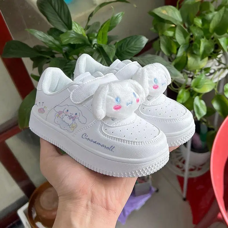 

Kawaii Sanrios Cinnamoroll My Melody Kuromi Autumn Boys and Girls Cute Cartoon Children's Shoes Child White Shoes Casual Shoes
