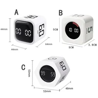 LED Display Productivity Cube Timer Gravity Sensor Flipping Preset Time Dual Modes Countdown Cooking Digital Timer Oven 2