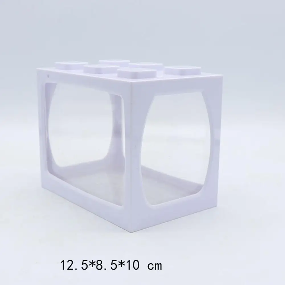 Title 7, Acrylic Transparent Mini Fish Tank Creative Sta...
