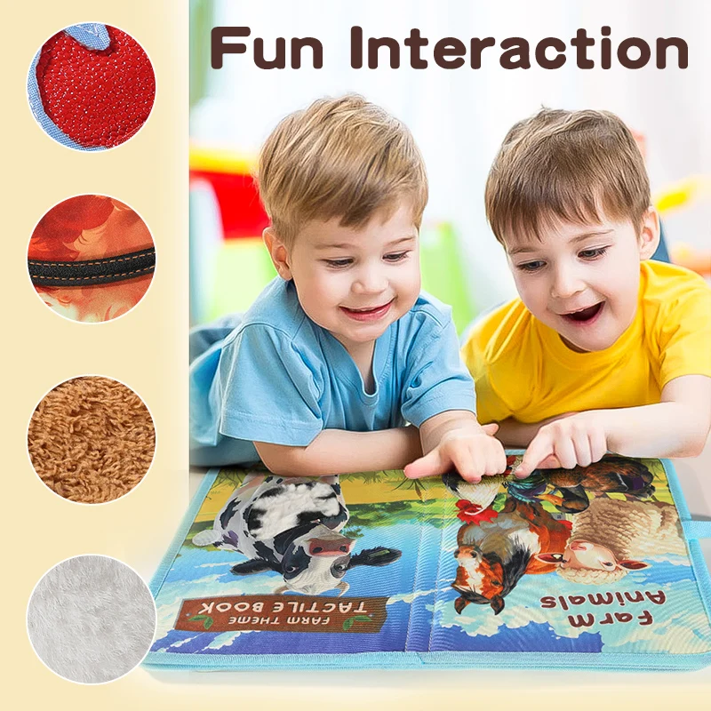 Children's 3D Interactive Cognitive Picture Book - Farm Adventure Edition