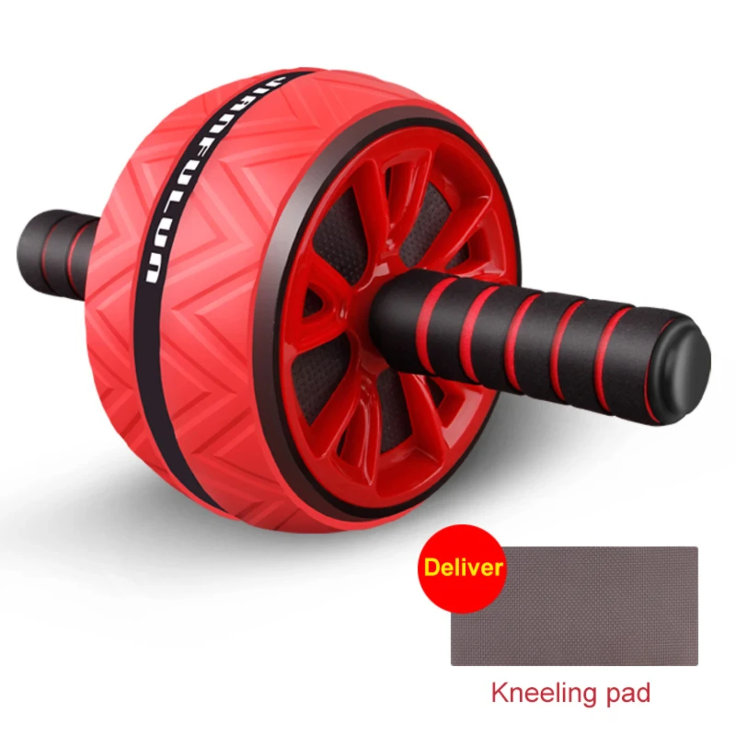 Ab Roller Big Abdominal Wheel Roller Stretch Trainer With Mat Arm Waist Abdomen Exercise Gym Fitness Equipment 5